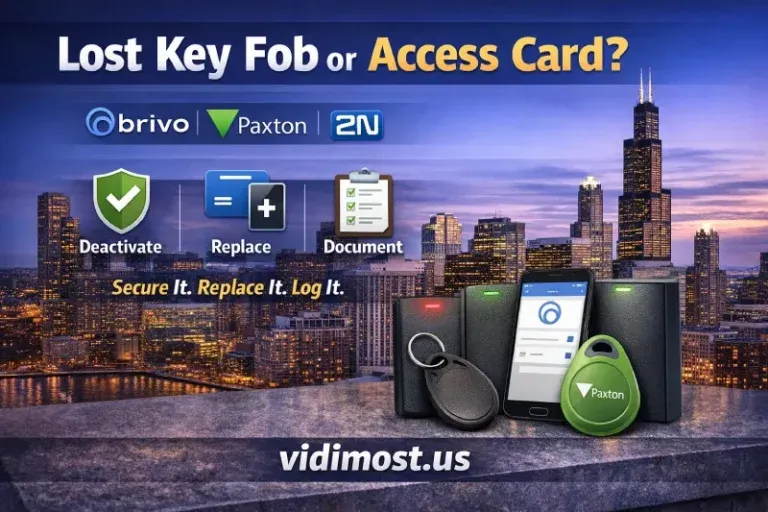 What to Do If Someone Loses Their Key Fob or Access Card (Brivo, Paxton, 2N) — Chicago Guide