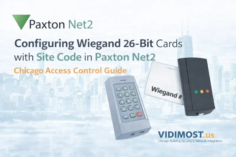 Configuring Wiegand 26-Bit Cards with a Site Code in Paxton Net2