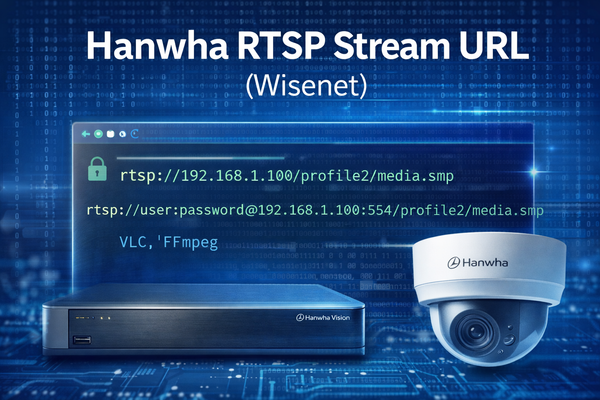 Hanwha RTSP URL: Wisenet Camera, NVR & DVR Formats