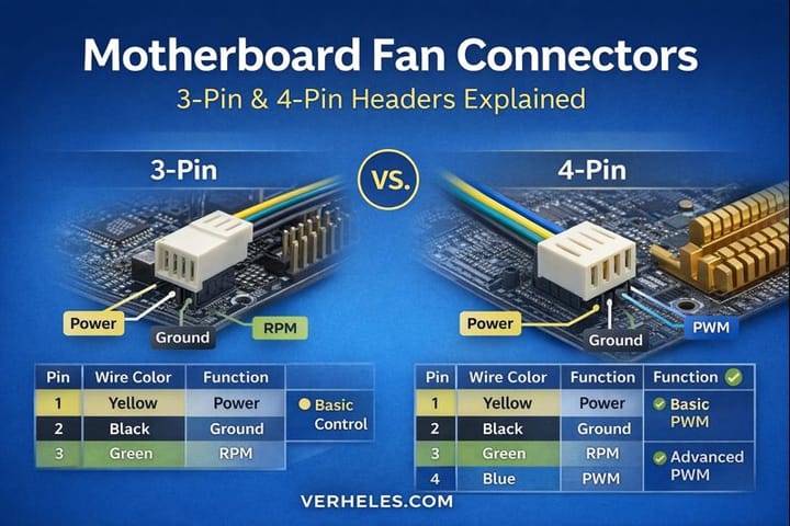Motherboard Fan connectors