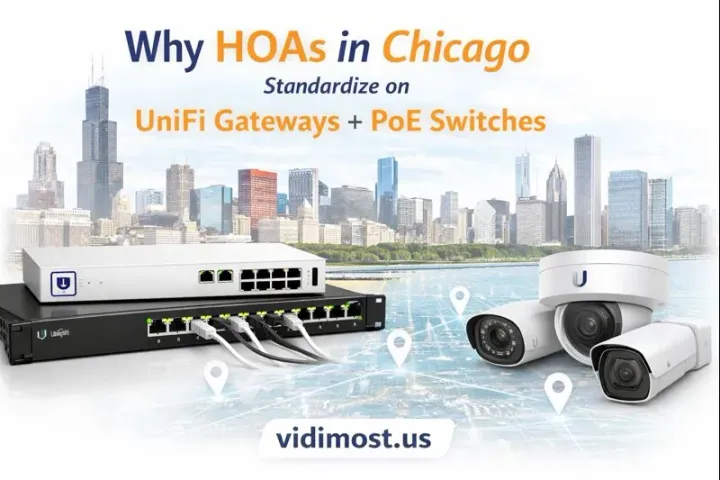 Why We Standardize on UniFi Cloud Gateways + UniFi PoE Switching for HOA & Commercial Buildings in Chicago