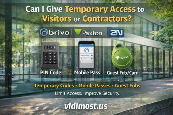 Can I Give Temporary Access to Visitors or Contractors? — by Vidimost LLC Chicago security installer