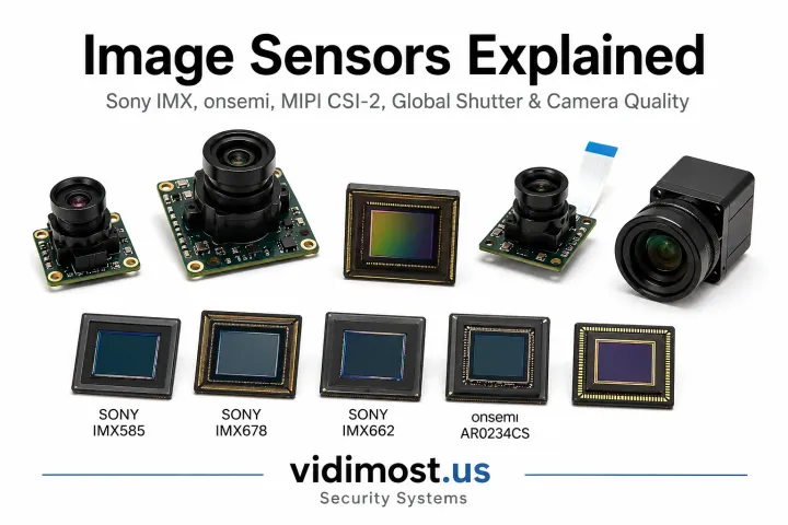 How Security Camera Sensors Work: Sony, onsemi, MIPI, Global Shutter, and Real Camera Quality